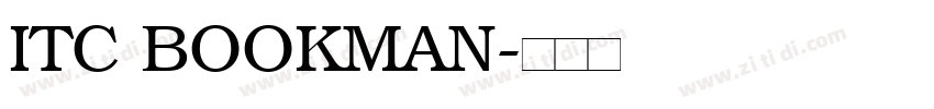 ITC BOOKMAN字体转换